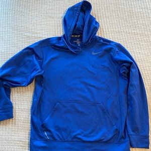 Nike Therma-Fit Large Blue Hooded Sweatshirt